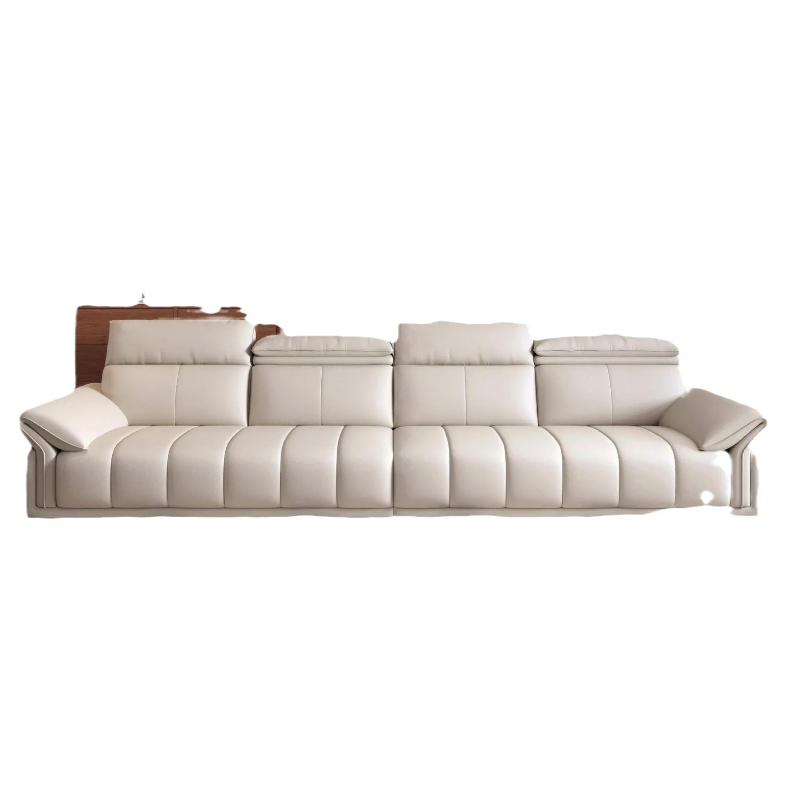 Canapé en cuir véritable, moderne et simple, pour appartement de taille salon, canapé en cuir italie