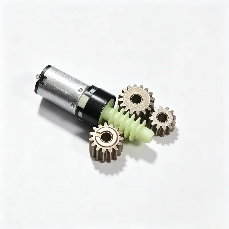 

Set including 1 piece of 0.6 module planetary worm reduction motor and 3 pieces of 0.6 module metallurgical metal gears