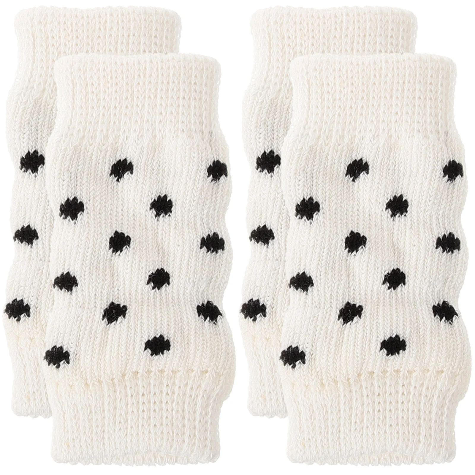 4개입 강아지 다리 슬리브 따뜻하고 통기성 좋은 애완동물 다리 워머 추운 날씨용 세탁기 사용 가능 활동적인 강아지를 위한 스타일리시한 디자인