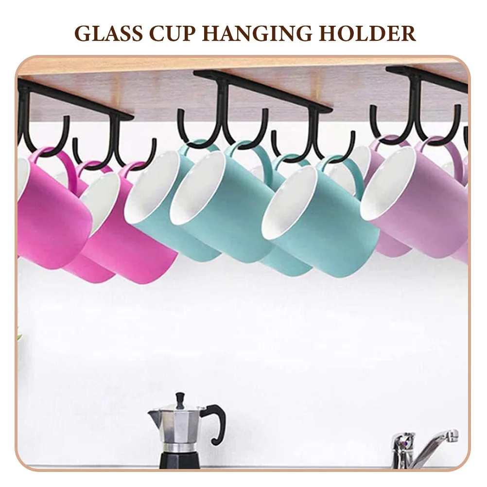 

2 set Water Holder Rack Iron Mugs Hanger Kitchen Bathroom Home Draining Drying Stand Organizer Shelf Mug Tree Cup Drying Rack
