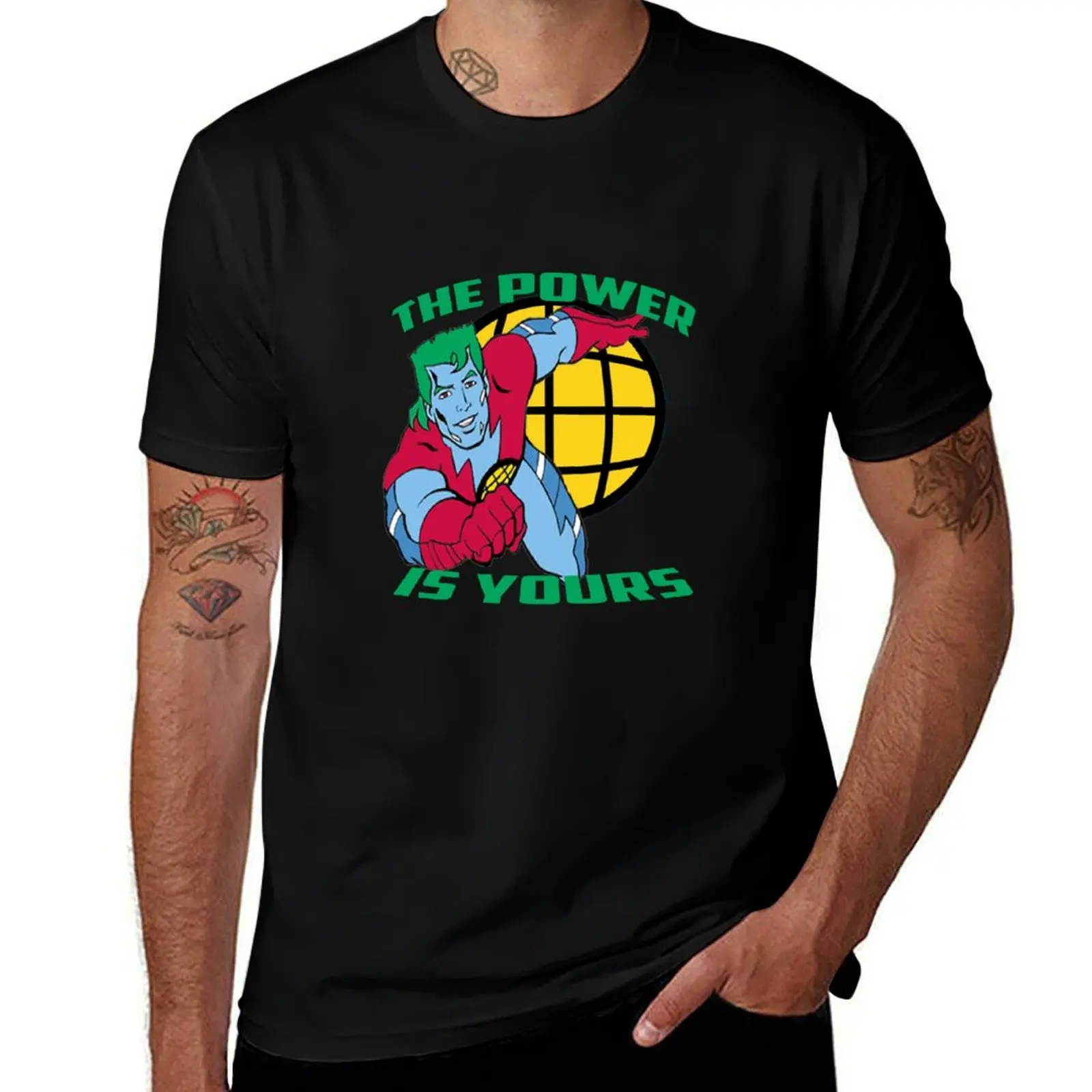 

Captain Planet T-Shirt Summer Sports Quick Dry T-Shirt