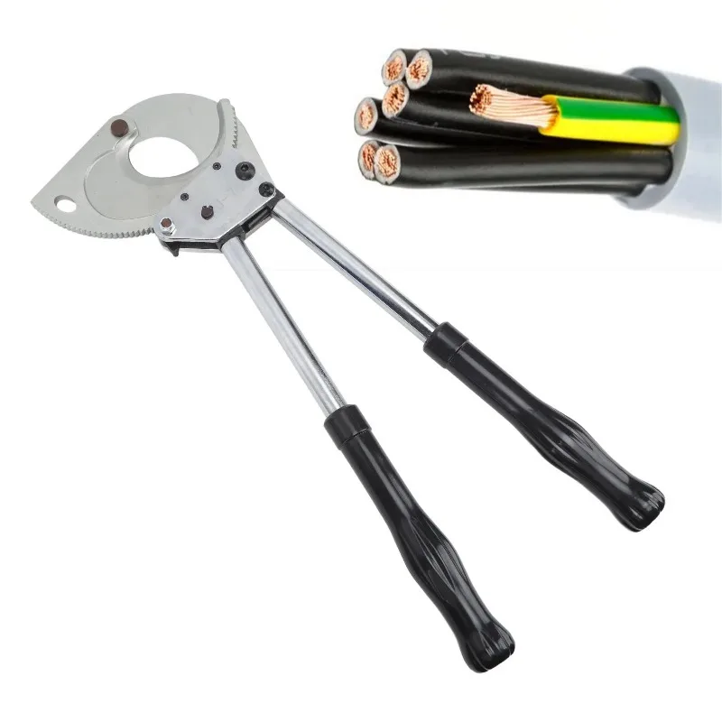

Ratchet wire cutter, durable and sturdy, made of safe material, 750MCM 400mm ² diameter 65mm, 2.6 inches saves labor