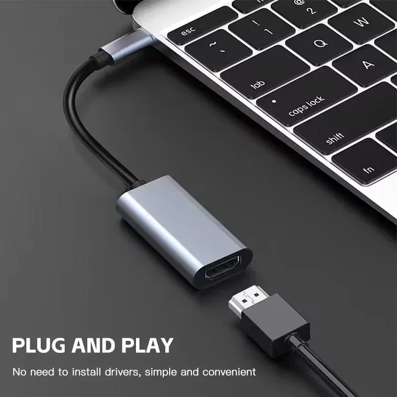 نوع C إلى HDMI-متوافق 4K محول USB C USB3.1 ذكر إلى HDTV أنثى محول كابل لأجهزة الكمبيوتر المحمول اللوحي التلفزيون ماك بوك