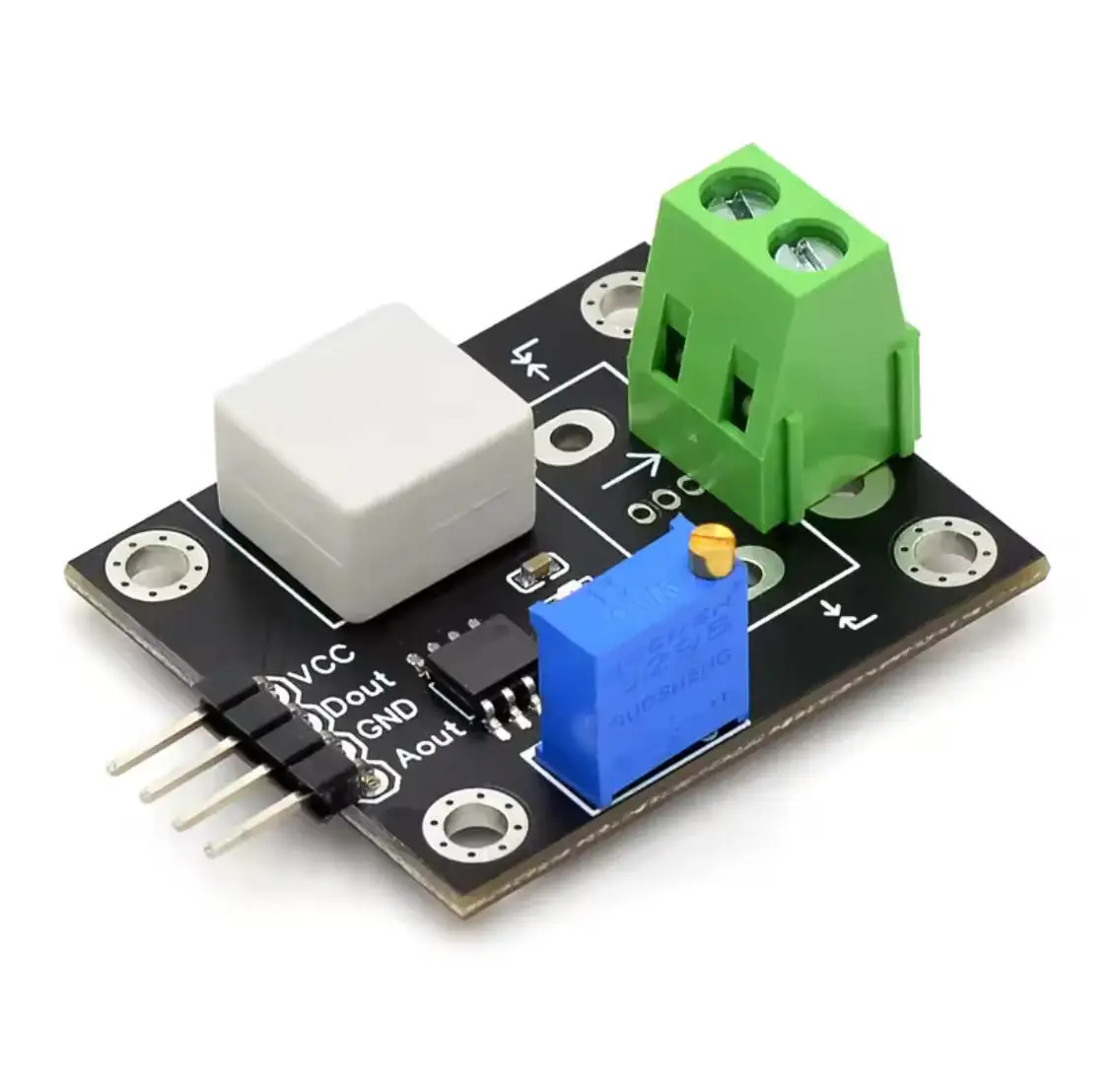 WCS2702 For Overcurrent Detection And Short Circuit Detection With Analog And Digital Signals Current Rang:0-2A 1V/1A