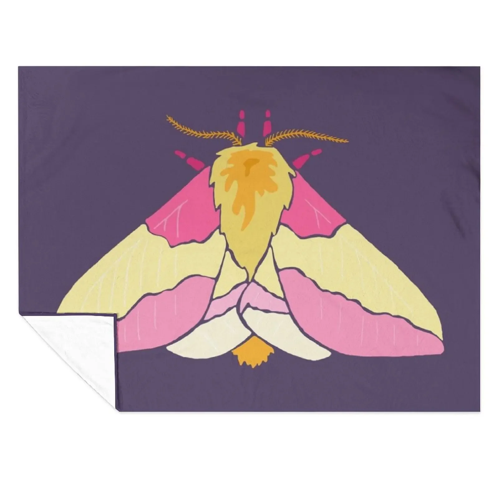 

Rosy Maple Moth Throw Blanket Winter beds Large Plaid Soft Plaid Blankets