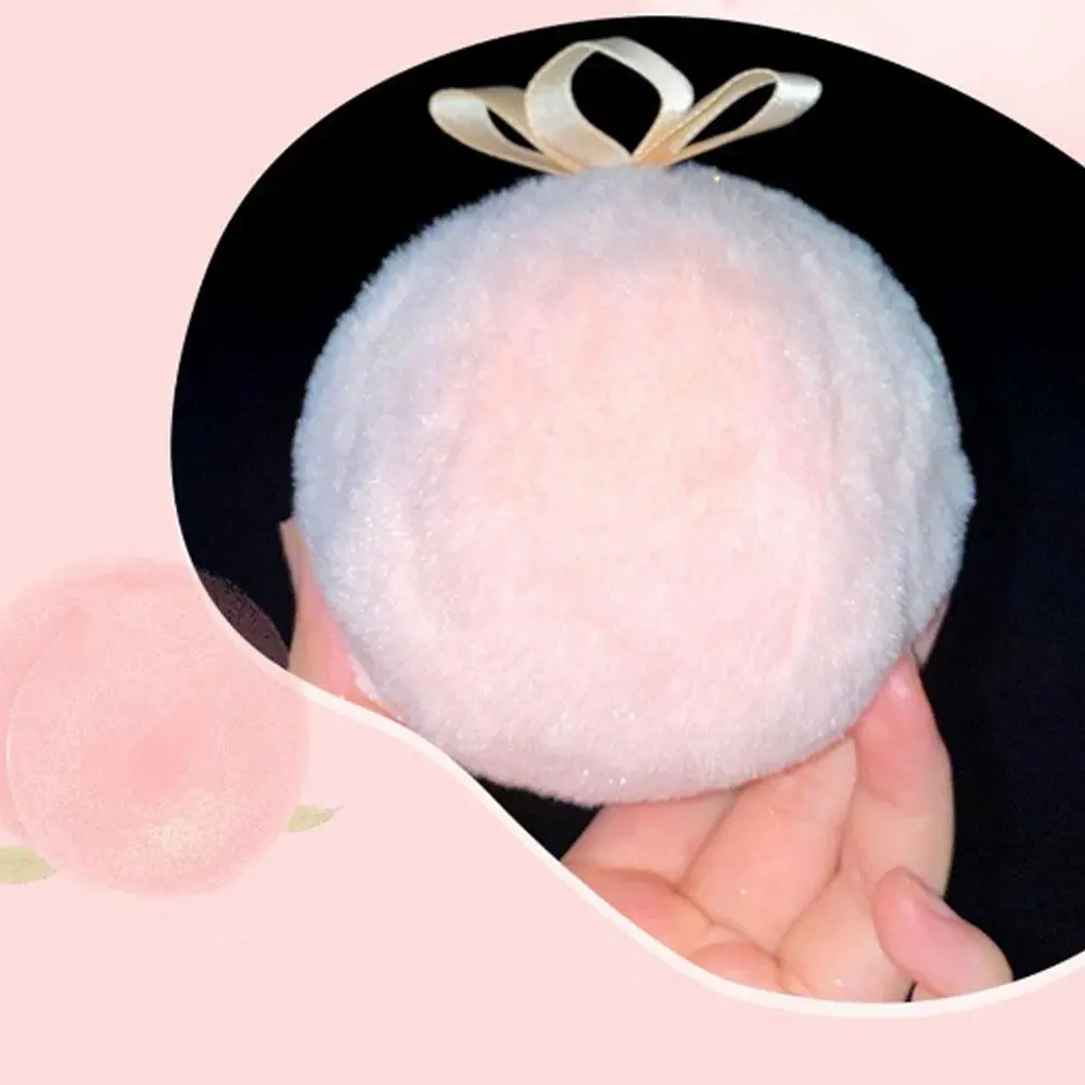 Peach Glitter High Light Powder Puff Ball Shape Three-dimensional Finger Puff Oil Control Brighten Cosmetic Puff Arm