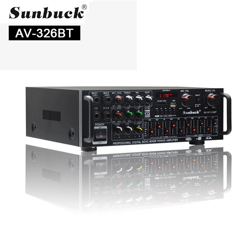 WAPUNO 8000 W Bluetooth Amplifier Black 3