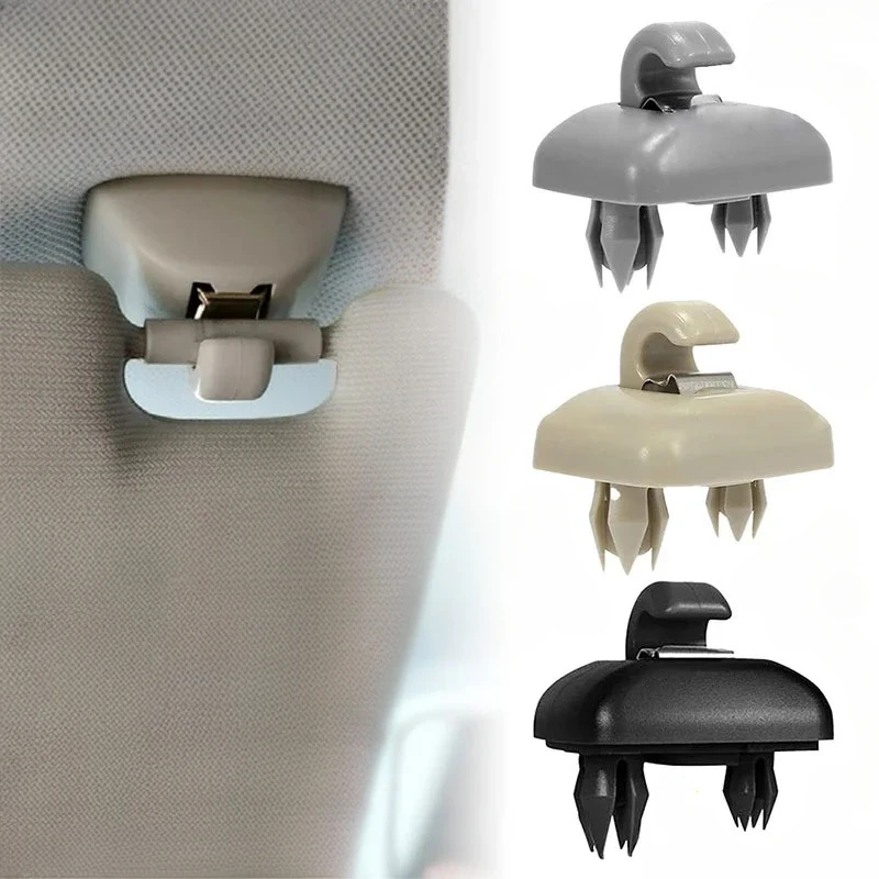 1/2Pcs Car Sun Visor Clip Gray Interior Hanger Hook Clip Bracket for Audi A1 A3 S3 A4 S4 Allroad A5 S5 Q3 Q5 8U0857562A Grey