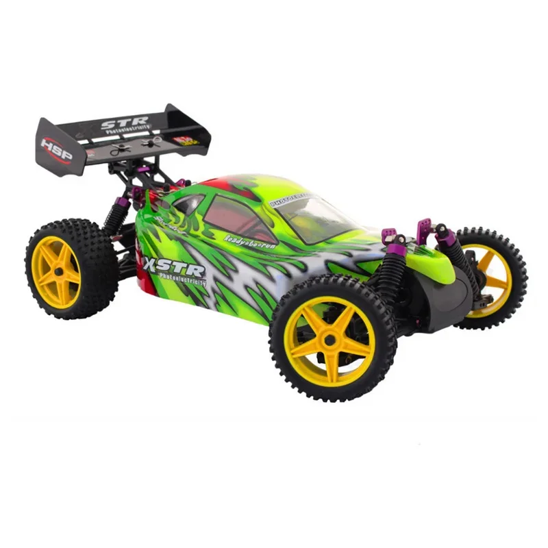 Hsp Baja 1/10th Scale Nitro Power Off Road Buggy 4wd Rc Hobby Cars 94166 z silnikiem 18cxp 2.4g Sterowanie radiowe