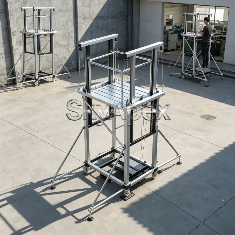 Reliable Scaffold Maker Remote Control Lifting Platform Construction Scaffold For Home Site Decoration Altitude Operation Custom