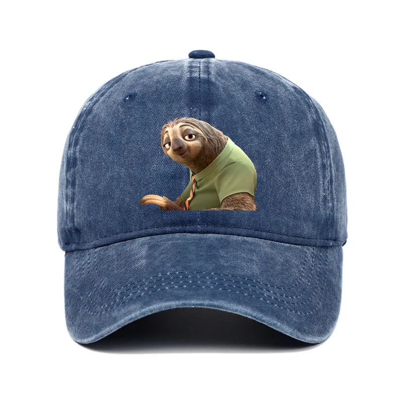 Cartoon Zootopia Three-toedSloth Baseball Cap Couple Women P