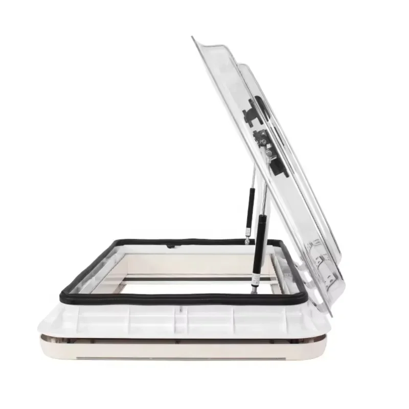 

Suitable for camping trailer RVs, RV accessories 700 * 500mm RV windows with LED lights, UV resistant glass acrylic sunroof