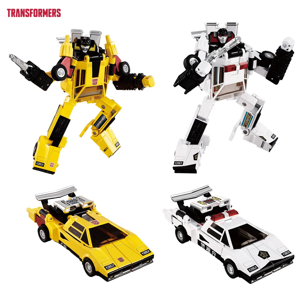 [En stock] Transformers Missing Link C-05 Sunstreaker & C-06 Cordón bonito Robot de Anime coleccionable modelo figuras de acción de juguete