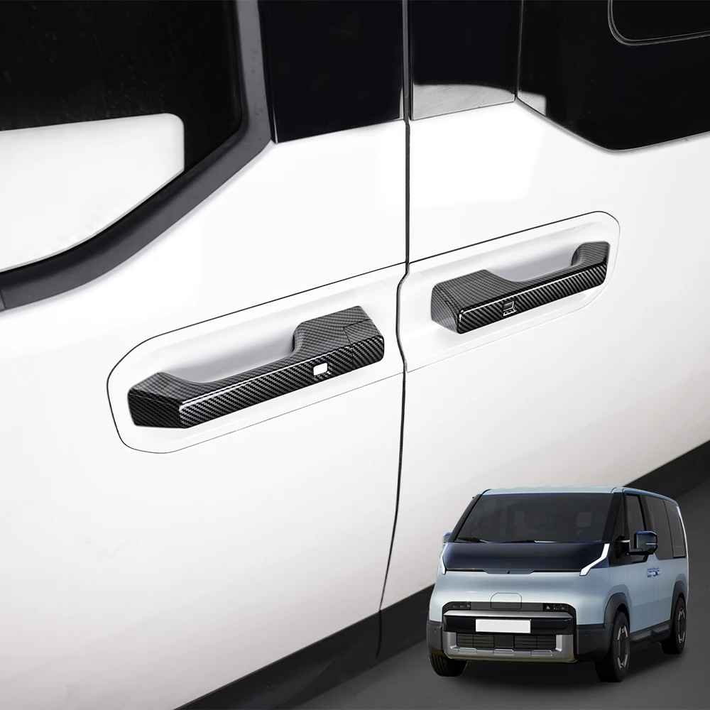 

5Pcs For Kia PV5 2025-2026 LHD ABS Car Exterior Door Handles Trim Cover Car Decorative Strips Accessories