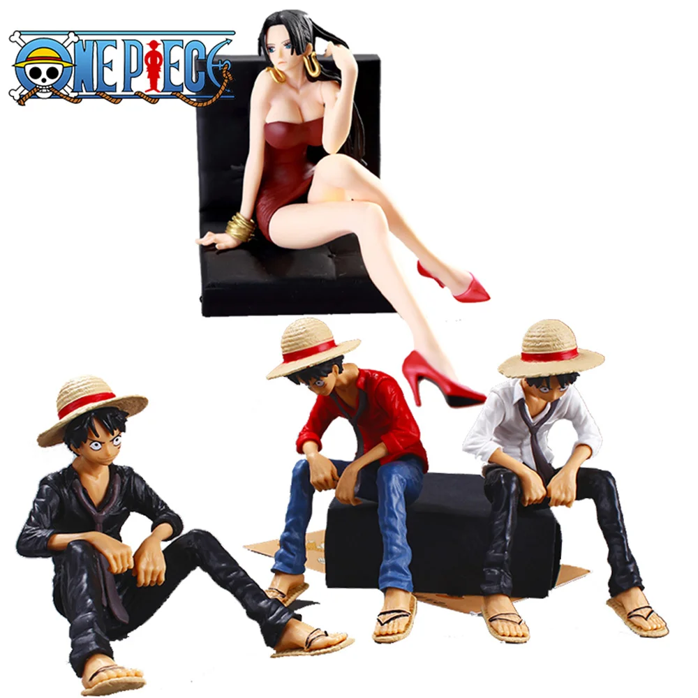 Ein Stück Action figuren Ornament Ruffy Hancock Desktop Ornament Männer Frauen dekorative Cartoon Spielzeug personal isierte Figuren Geschenk