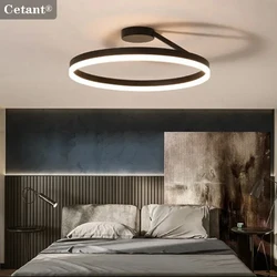 Luz LED de techo con Control remoto, 60cm, brillo de temperatura de Color ajustable para dormitorio, sala de estar, accesorios de iluminación interior