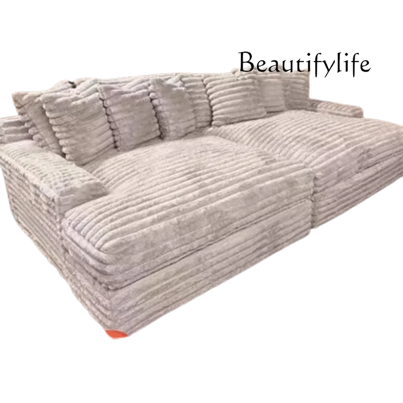 

French style Italian Minimalist Velvet Sofa Bed French Fabric Lazy Living Room Sofas Puffs Bedroom 2025 Divano Soggiorno Home Fu