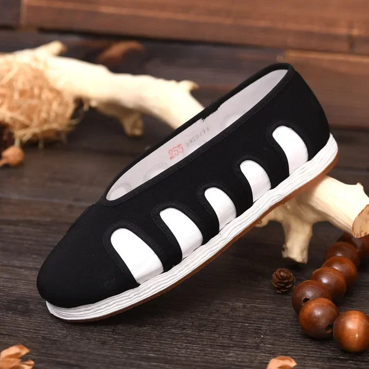 أحذية قطنية صينية تقليدية أحذية فنون الدفاع عن النفس أحذية كونغ فو ووشو تاي تشي أحذية رياضية للجنسين قابلة للتنفس #3