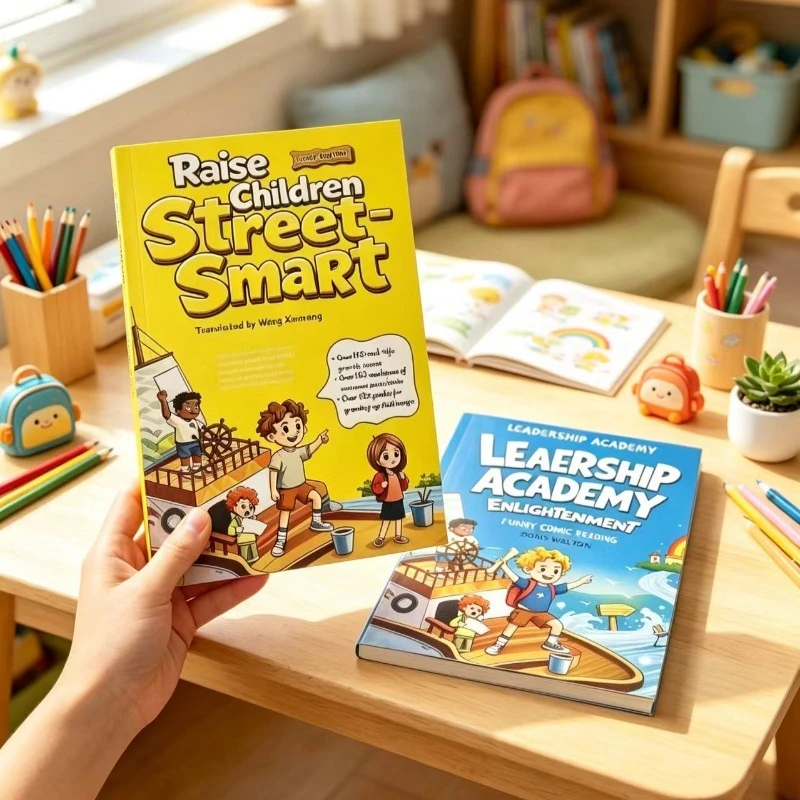 2-BookSet Raise Children Street‑Smart + Leadership EnlightenmentComic Books ChildrenEnglish Parent‑child EducationalReadingBooks