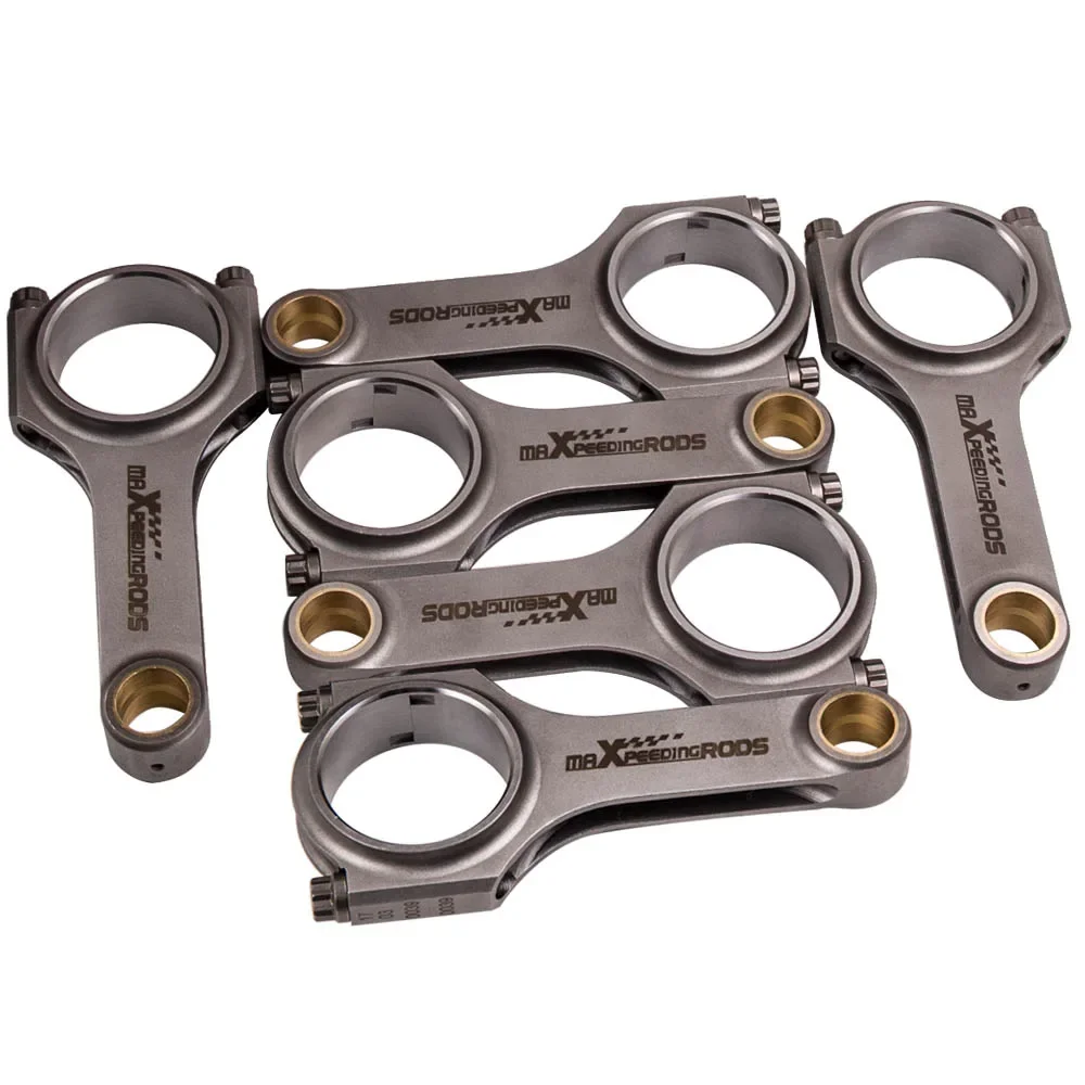 

MaXpeedingrods Forged 4340 Connecting Rods for B5 S4 Quattro A4 A6 V6 Engines 2.6L, 2.7 T 30V, 2.8L 12V TUV Conrod