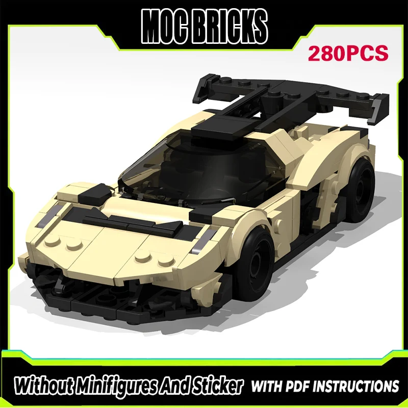 

Модель гоночного автомобиля Speed Racing Car MOC, конструктор из строительных блоков, спортивный автомобиль Jesko высшего класса, модульная технология, подарки, праздничный набор для сборки, детский игрушечный комплект
