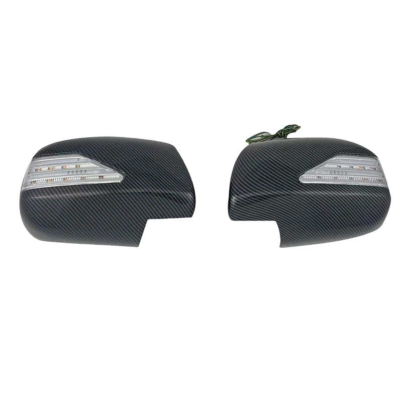 Carbon Fiber Pearl  Door Mirror Cover With LED Trim For Lexus Rx 330 rx330 2003 2004 2005 2006 2007 2008 2009 Chrome silver