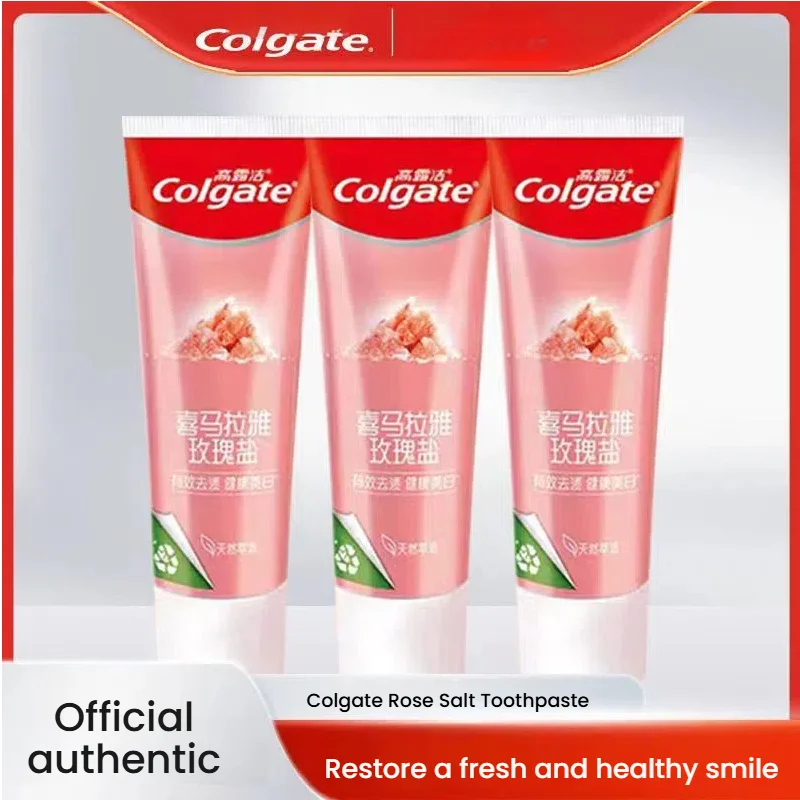 Colgate Natural Rose Salt Toothpaste 120g – Gentle & Oral Hygiene for Whole Family Sensitive Teeth