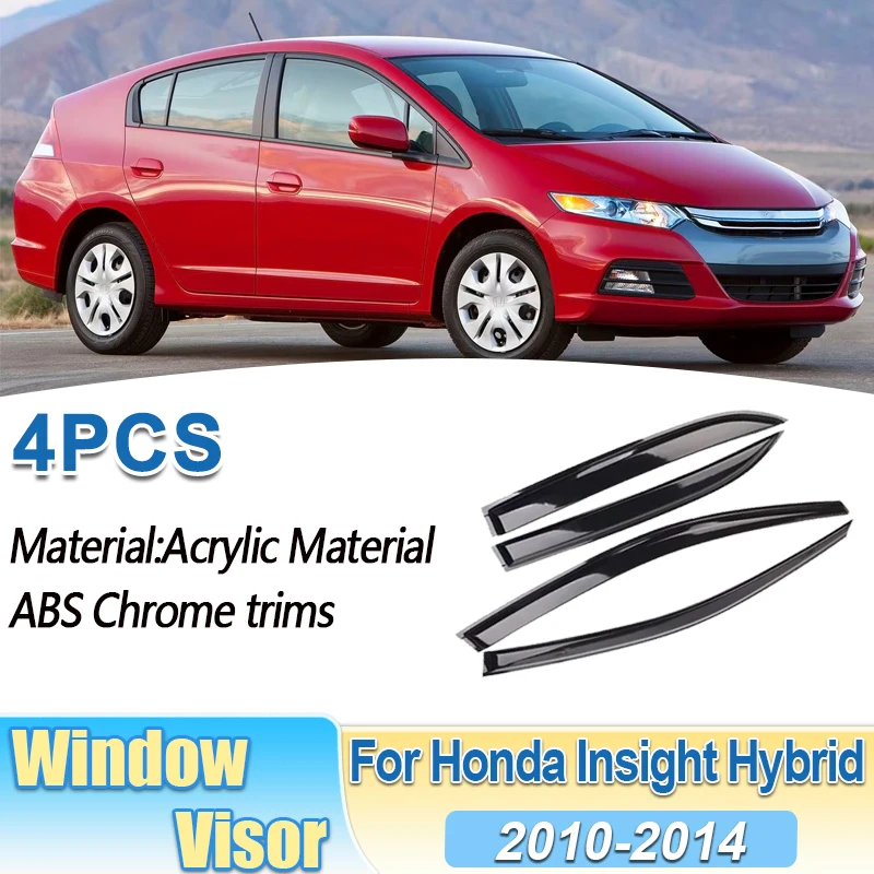 Pour Honda Insight accessoires LX hybride 2010-2014 visières de porte de fenêtre de voiture auvent de ventilation couverture de protection de sourcil de pluie accessoires de voiture