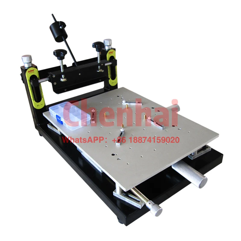 

CH high precision 300*400mm solder paste screen printing machine manual stencil printer for PCB assembly