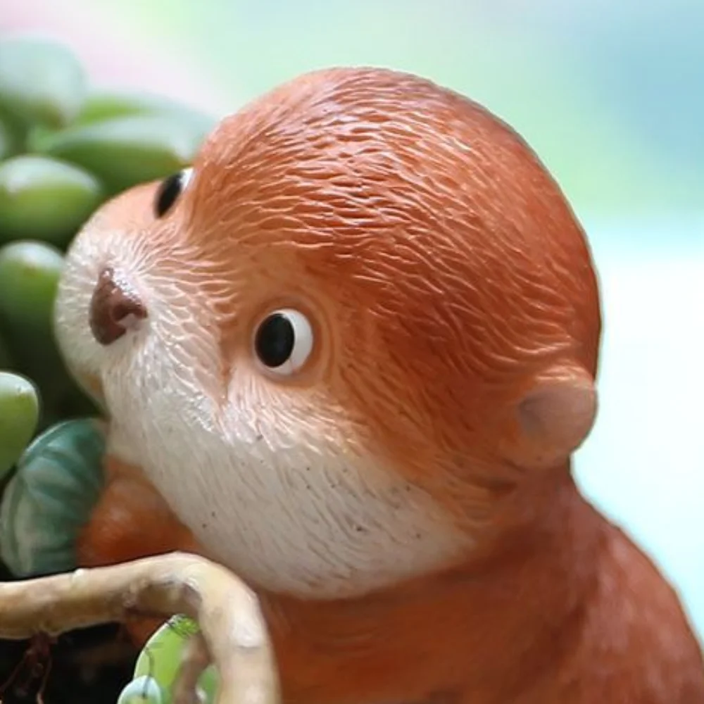 

Cartoon Small Animal Figurine Resin Crafts Cute Hippopotamus Hanging Flower Pot Handicraft Otter Bonsai Ornaments