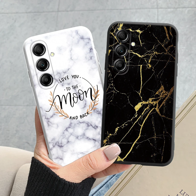 Case For Samsung A54 5G Back Cover Protective Silicone Funda Fashion Marble Stone Texture Coque For Samsung Galaxy A54 A 54 Capa