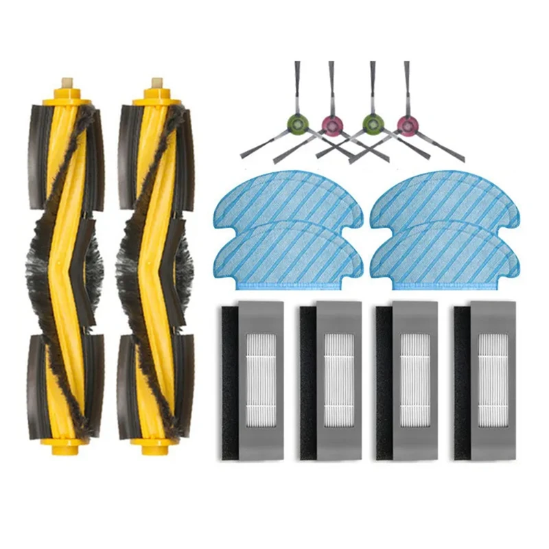 แปรงถูพื้นด้านข้างหลักสำหรับ Ecovacs deebot N8โปร T8 T8 aivi yeedi 2ไฮบริด VAC ชิ้นส่วนเครื่องดูดฝุ่นหุ่นยนต์ HEPA