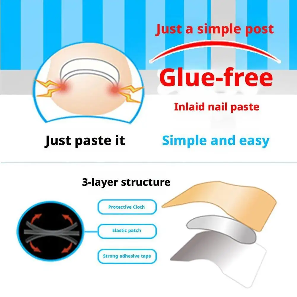 

Nail Fungus Patch Waterproof Nail Repair Patch Ingrown Correction Sticker Damaged Nail Gray Care Patch 30/60/120 Patch
