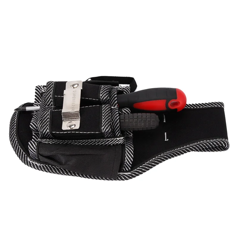 AC88-3X 9 In 1 Screwdriver Utility Kit Holder Top Quality 600D Nylon Fabric Tool Bag Electrician Waist Pocket
