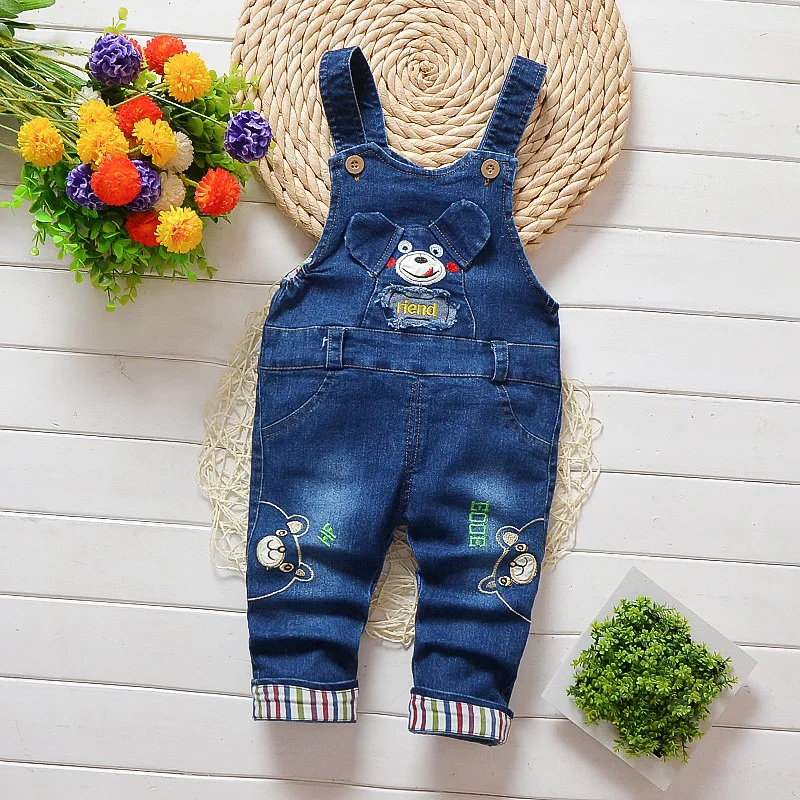 1PCS Cute Jeans Baby Girl Clothes Baby New Boy Clothes High Waist Solid Color Warm Out Jeans Children\'s Clothing for Gifts