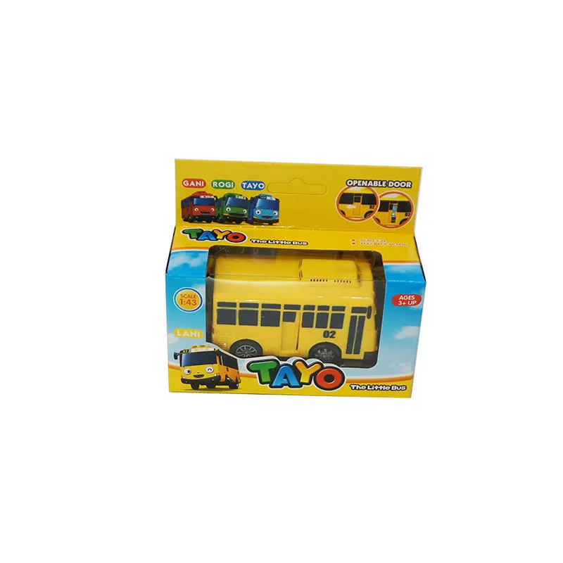 Cartoon TAYO Bus Kids Toys Mini Pull Back Car Korean Anime Model Bus Toy Play Vehicles Educational Toys for Children Boys Gifts