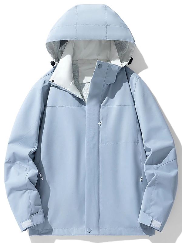 

Весенняя модная повседневная куртка с капюшоном для мужчин и молодежи из полиэфирного волокна, новинка 2025 года, универсальная куртка для повседневной носки