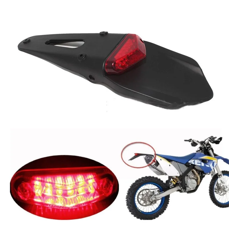 

Rear Fender With LED Brake Lamp Tail Light for Off-road Motorcycle KTM XR250 XR400 XR650 WR250F