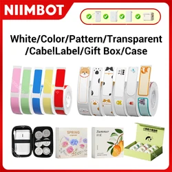 Niimbot D110 D11 Label Printer Paper Waterproof Anti-Oil Price Label Sticker Transparent Pure Color Label Thermal Sticker Paper
