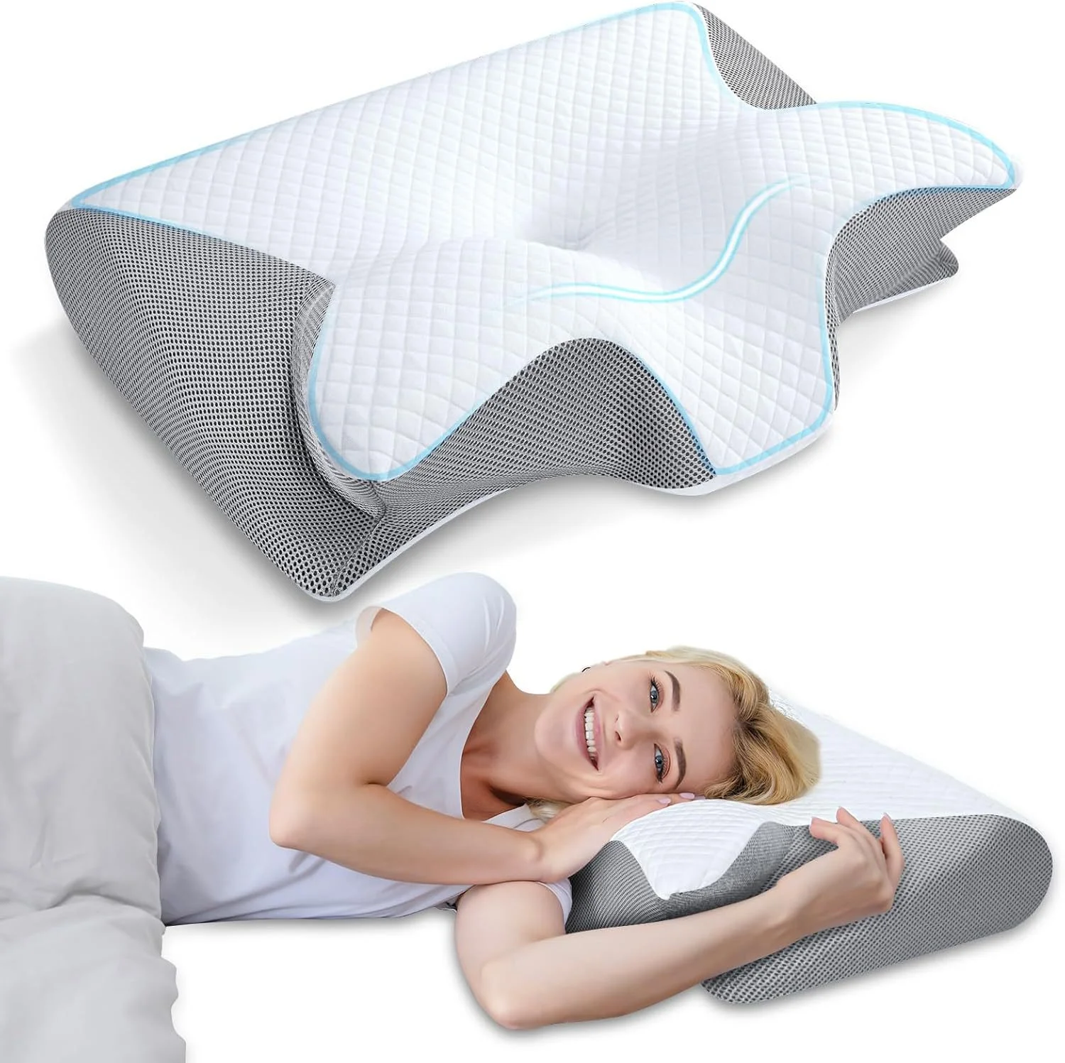 หมอนรองคอเมมโมรี่โฟม TINSOL เป - Neck Pillow Memory Foam บทวิจารณ์และราคา