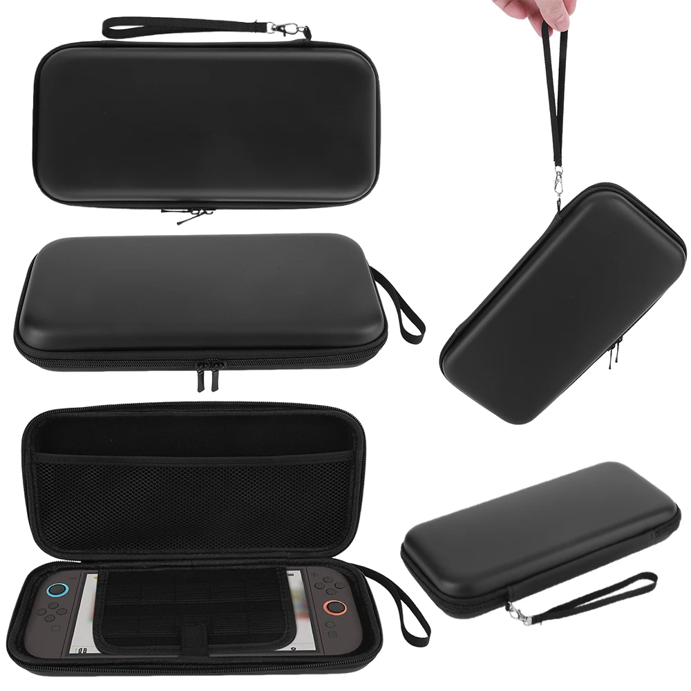 Estojo de Transporte PU para Switch 2, Bolsa Antichoque com Zíper, Organizador Antirriscos com Suporte para 10 Cartões de Jogo