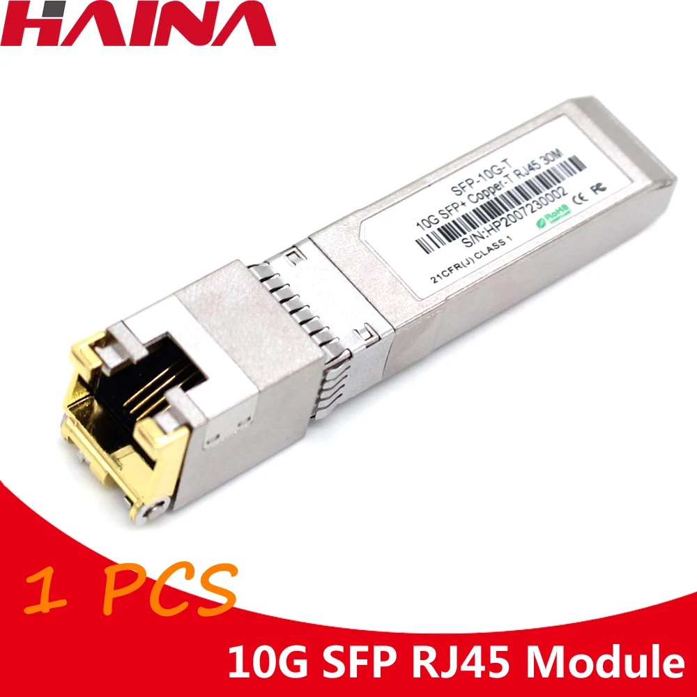 

10G SFP RJ45 медь 10GBASE-T SFP + медь RJ45 30 м модуль трансивера, совместимый с Zyxel Cisco Mikrotik Xiaomi Generic D-link