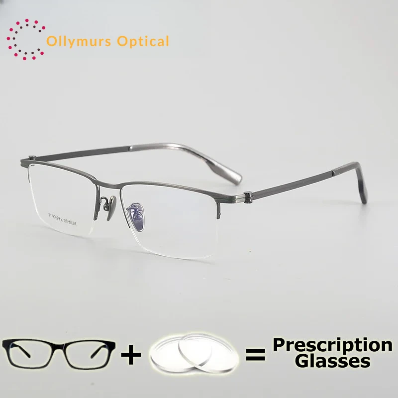 

OLLYMURS Progressive Glasses for Man Prescription Eyewear Optical Glasses with Recipe Men's Blue Light Reading Glasses