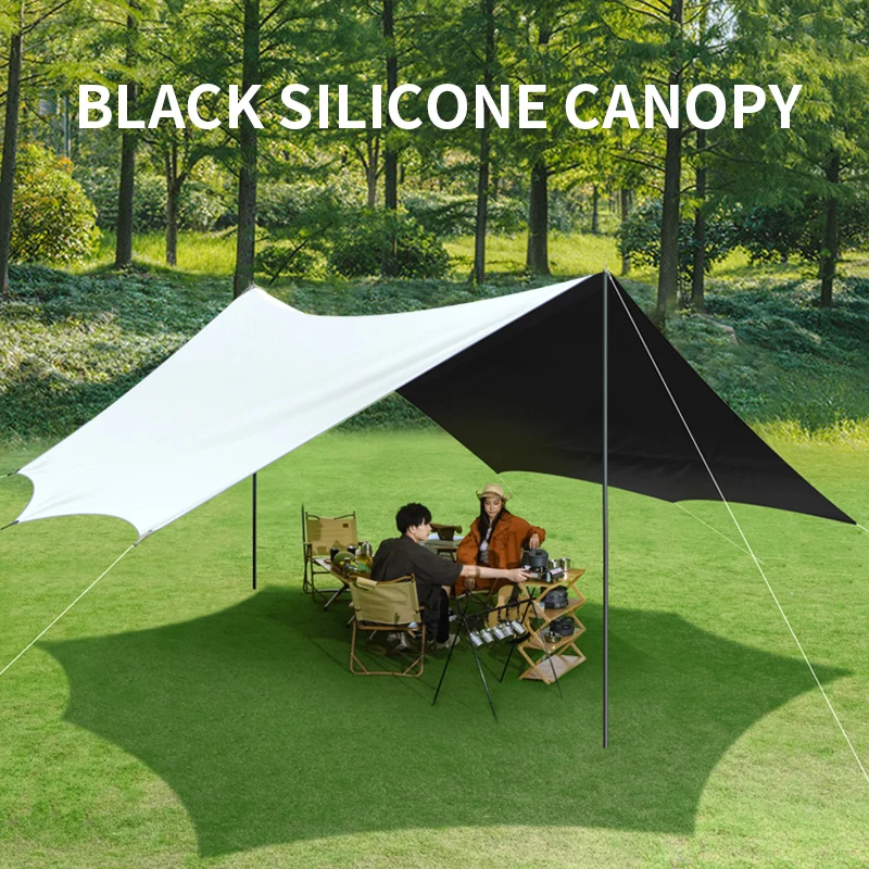 

1 шт., белый утолщенный ПВХ, открытый кемпинг, пикник, двор, пляж, непромокаемый и солнцезащитный навес в форме бабочки