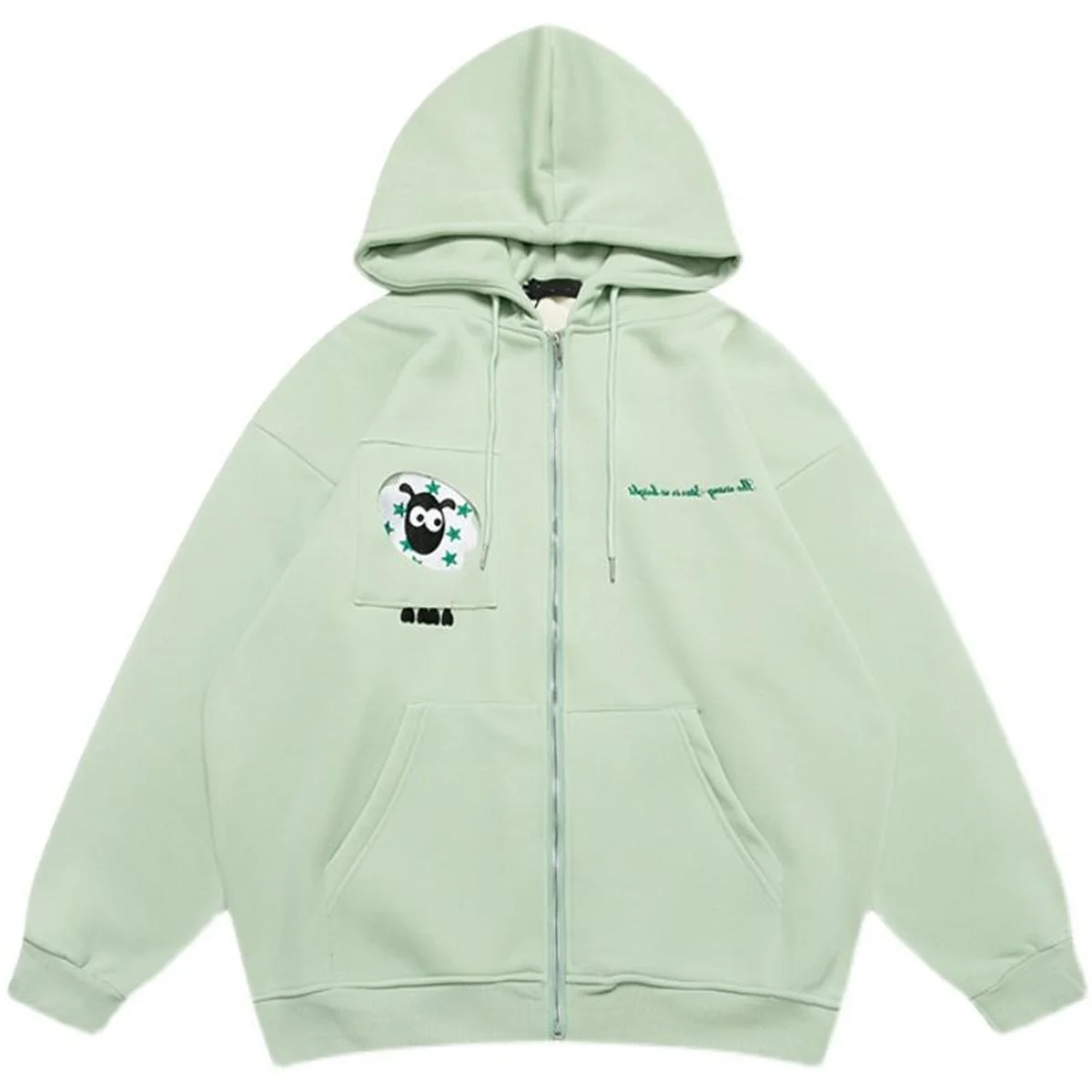 Kolekcja Wiosna-Jesień 2025 Cienka Nowa Urocza Dziewczęca Moda Codzienna Kreskówkowa Jednolita Kolorowa Kurtka z Kapturem Uniwersalna