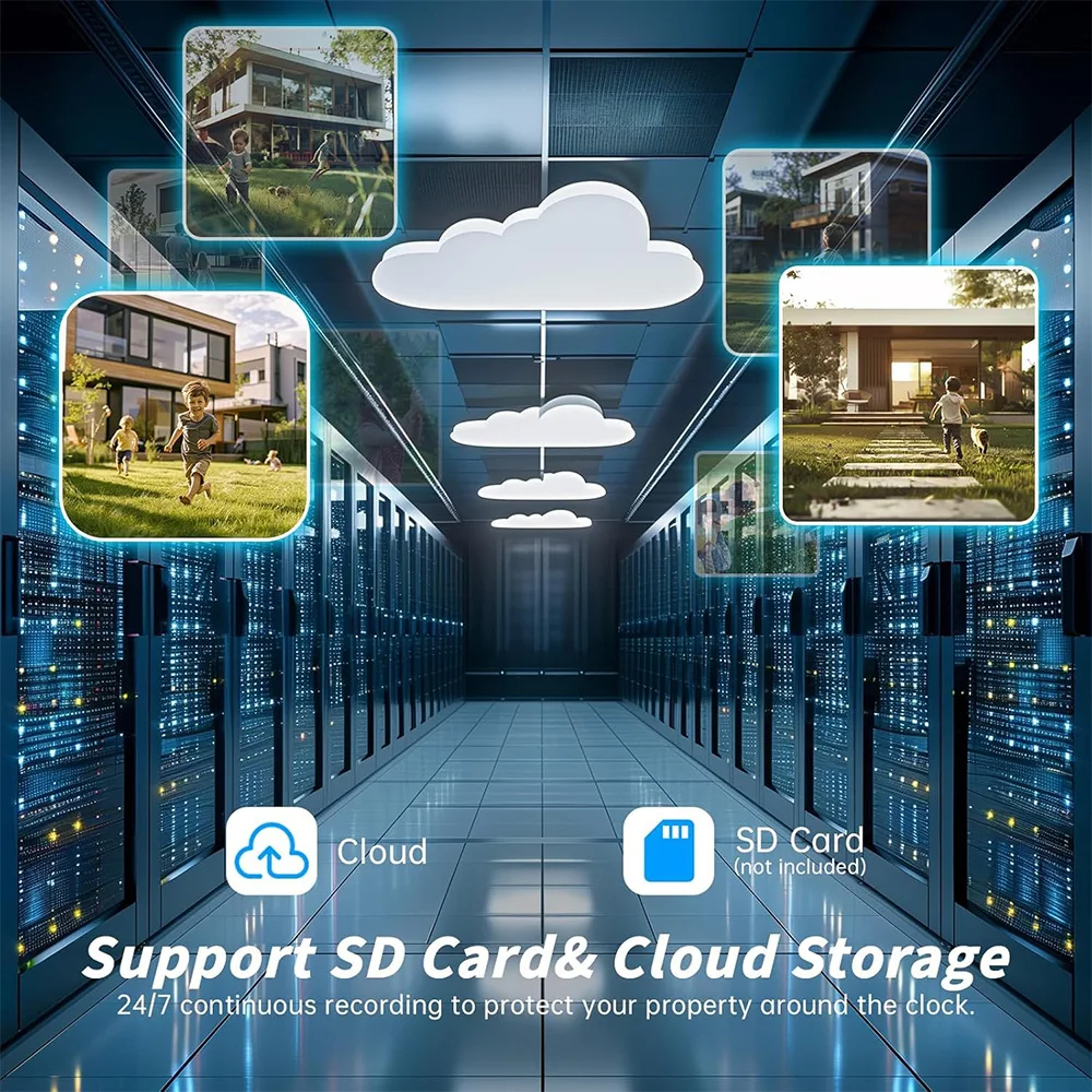 IP-камера 1080P с обнаружением лиц H.265, двустороннее аудио, цветное ночное видение, уличная HD POE, охранная камера видеонаблюдения, домашняя камера наблюдения