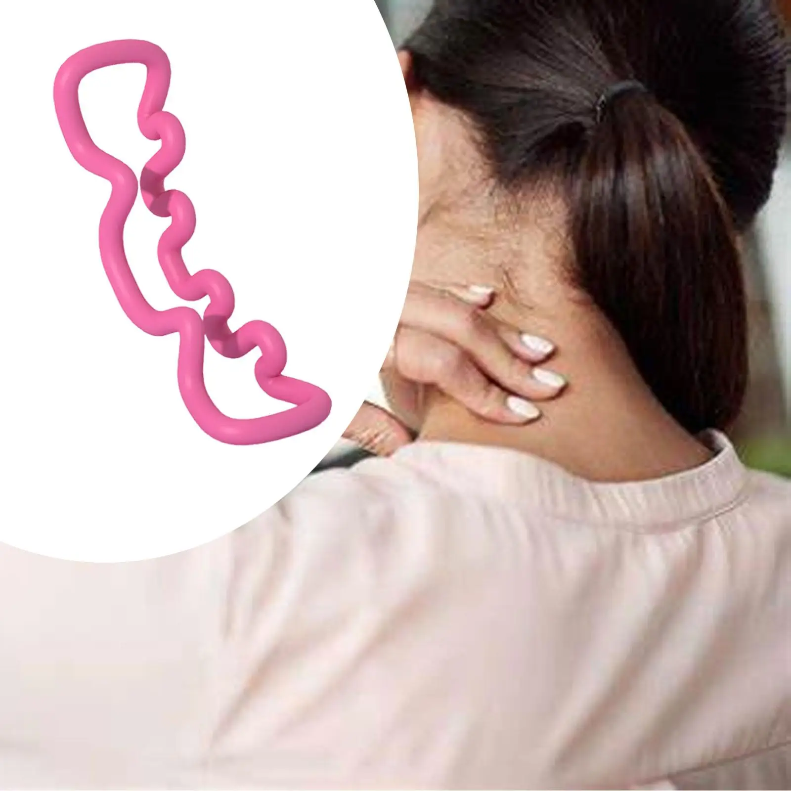 

Deep Tissue Massager Ergonomic Curved Women Men Gift Lightweight Full Body Massage Tool for Arm Body Waist Back Shoulder