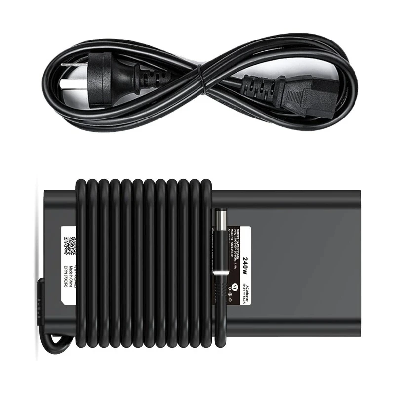 Suitable for Dell 240W new portable laptop charger, compatible with M17X, G15 gaming laptops and Alienware series view 2
