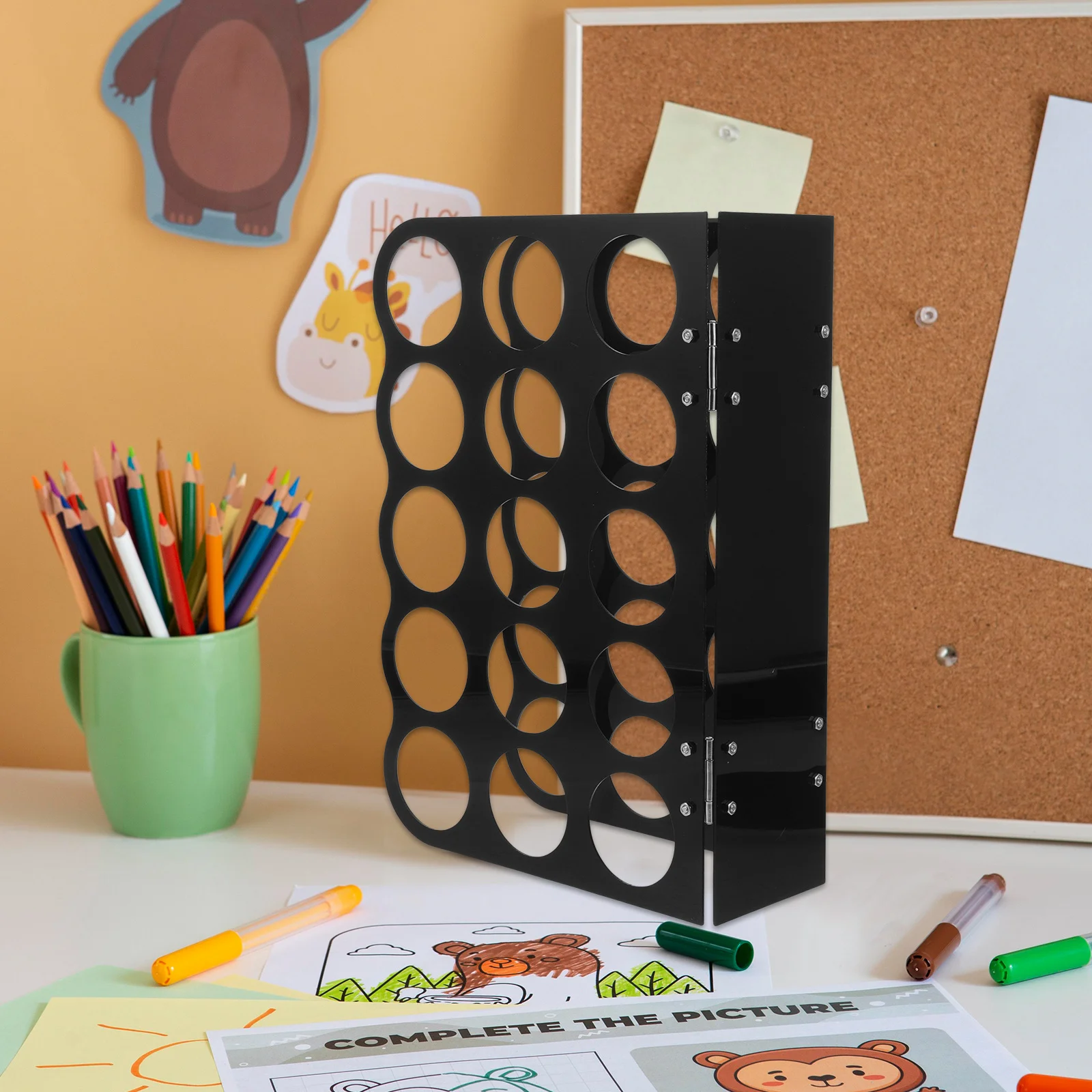 

Acrylic Roll Holder Paper Storage Organizer Durable Clear Acrylic Craft Room Organizer Roll Paper Rack Storage Stand