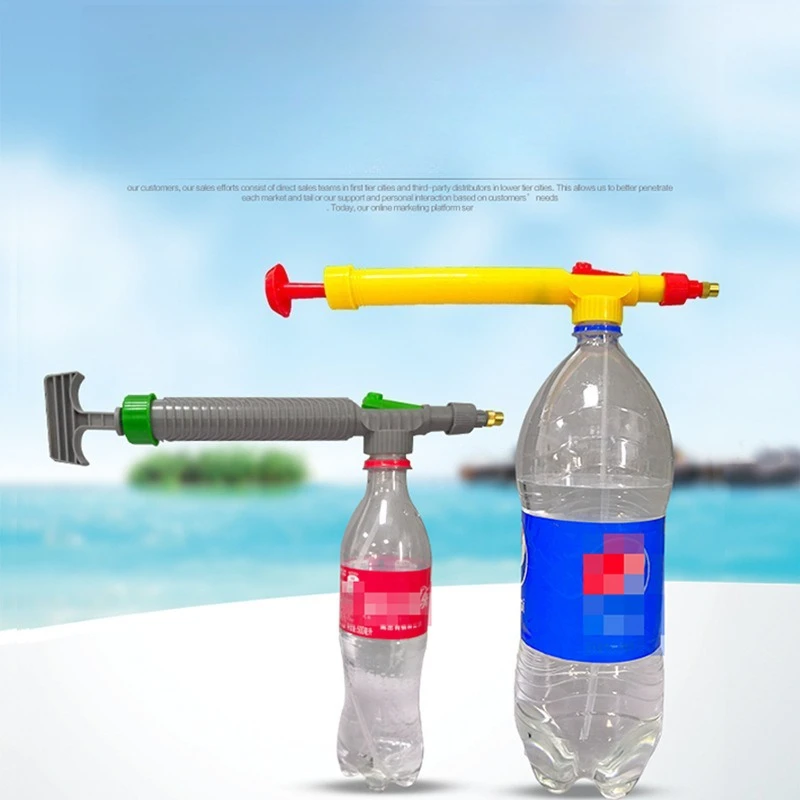 High Pressure Air Pump Manual Sprayer Adjustable Drink Bottle Spray Head Nozzle Garden Watering Tool Sprayer Agriculture Tool